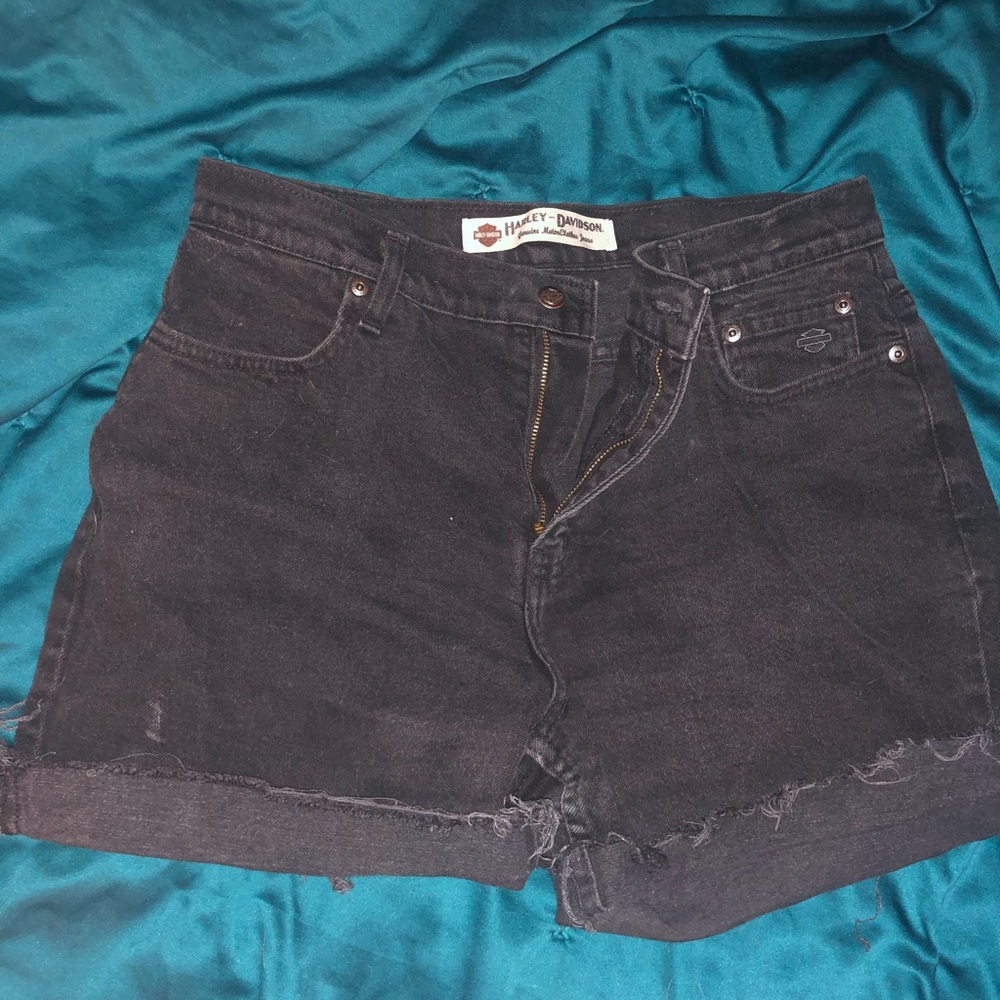 Black Harley Davidson shorts